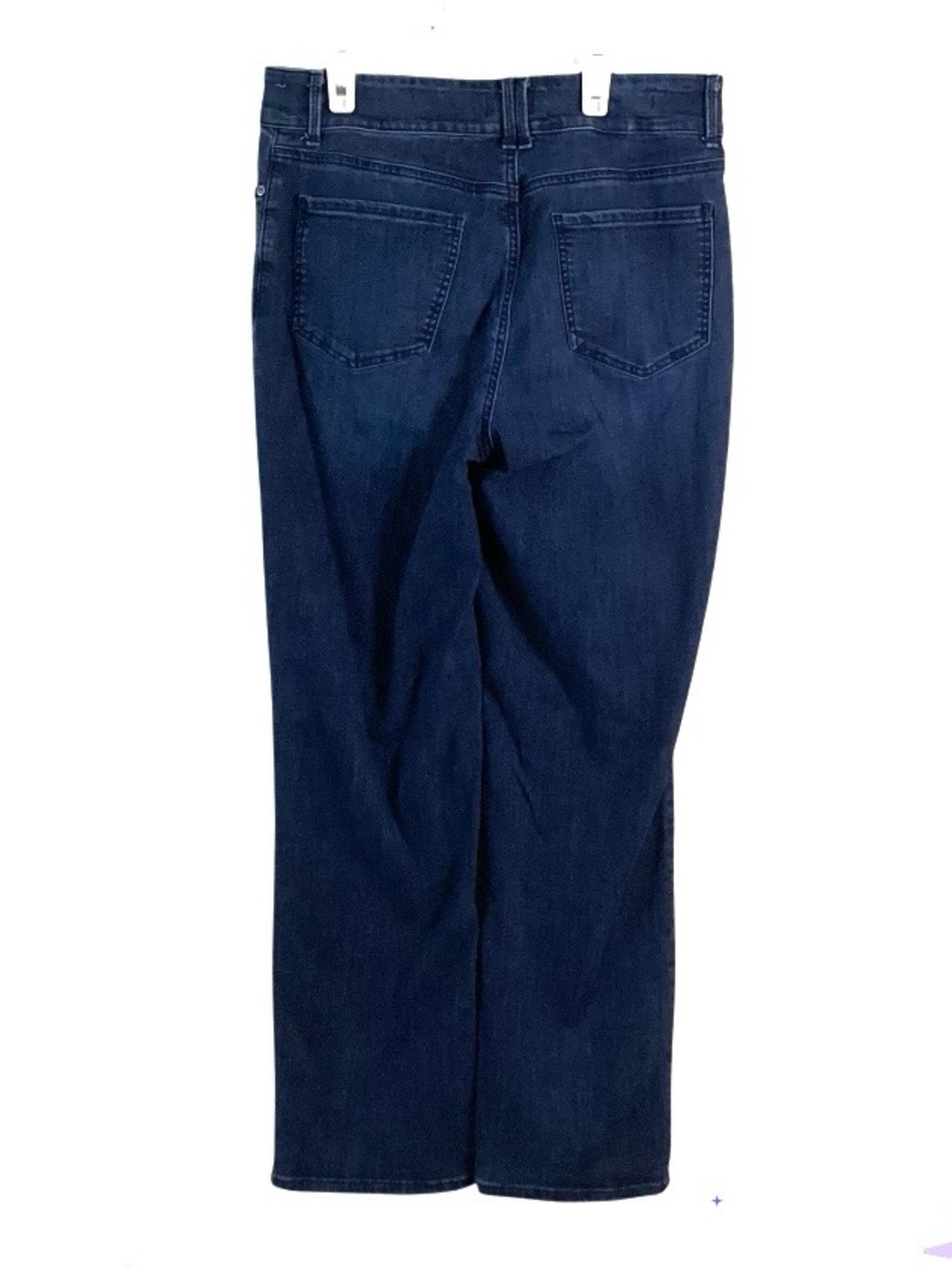 NYDJ Marilyn Straight Leg Dark Wash Jeans 10 - Picture 6 of 13